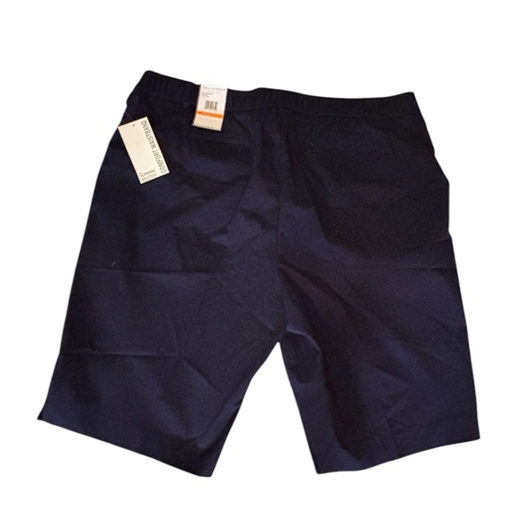 Sag Harbor Women’s Navy Shorts Skimmer Stretch Slimming Solution Size 24W NWT - Picture 2 of 6